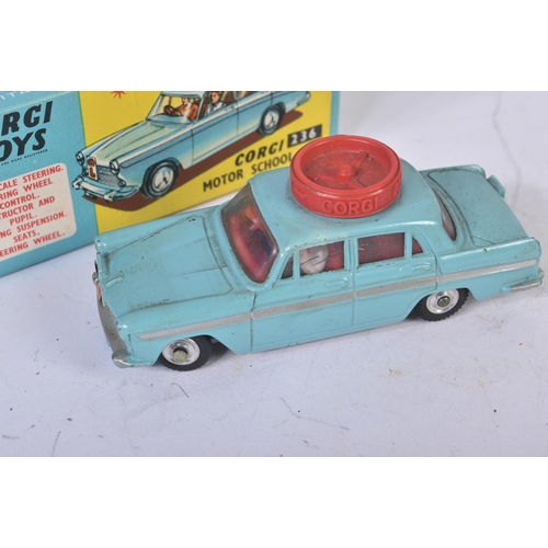 36 - An original vintage Corgi Toys boxed diecast model No. 236 ' Austin A60 De Luxe Saloon Motor School ... 