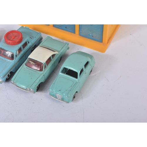 361 - A collection of x4 vintage Corgi Toys and Dinky Toys diecast model cars along with a Corgi Juniors M... 