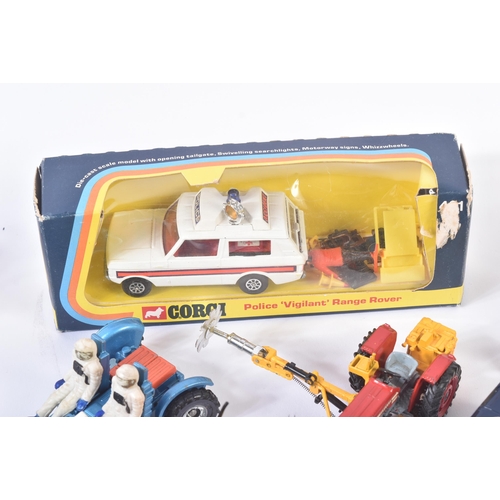 364 - A collection of assorted vintage Dinky Toys and Corgi Toys diecast model cars and other vehicles. Ex... 