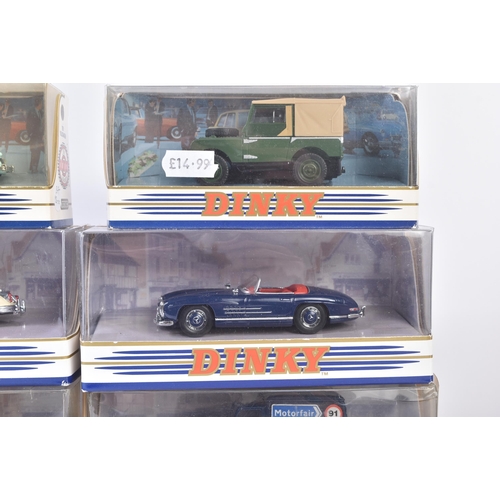 373 - A collection of x9 vintage Matchbox Dinky diecast model cars to include; DY9-B Land Rover, DY-7 Cadi... 