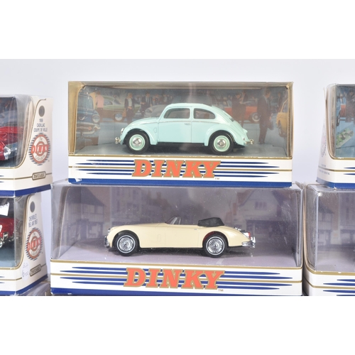 373 - A collection of x9 vintage Matchbox Dinky diecast model cars to include; DY9-B Land Rover, DY-7 Cadi... 