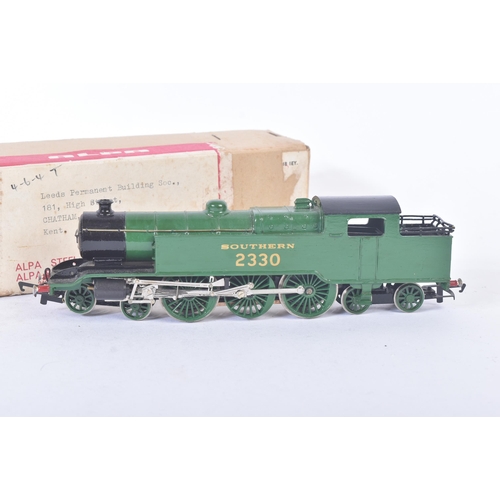 388 - A kit built OO gauge model railway trainset locomotive engine. The loco being a Southern Railways 4-... 