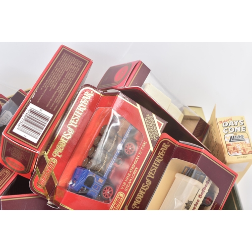 389 - A large collection of approximately x50 assorted boxed diecast model cars. Largely Matchbox Models o... 