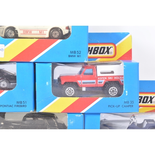 396 - A collection of x10 vintage Matchbox diecast models cars / vans / trucks etc to include; MB47 Jaguar... 