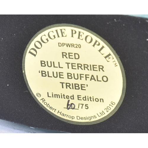 449 - Doggie People - Robert Harrop - DPWR20 Red Bull Terrier Blue Buffalo Tribe - Limited Edition To 75. ... 