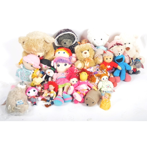 484 - Teddy Bears - a collection of x 24 assorted teddy bears / plush toys to include: Posh Paws, Sesame S... 