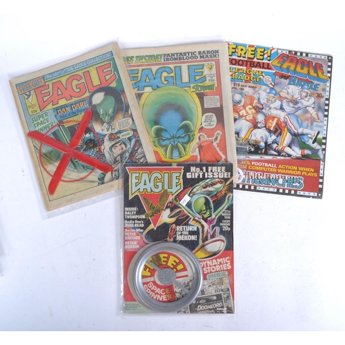 499 - Comic Books - Eagle - a collection of x4 vintage Eagle Comics, each retaining their original 'Free G... 