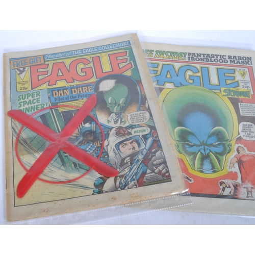 499 - Comic Books - Eagle - a collection of x4 vintage Eagle Comics, each retaining their original 'Free G... 