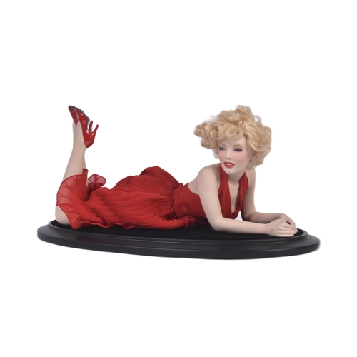 54 - An original Franklin Mint hand painted Marilyn Monroe porcelain doll figurine ' Forever Marilyn '. T... 