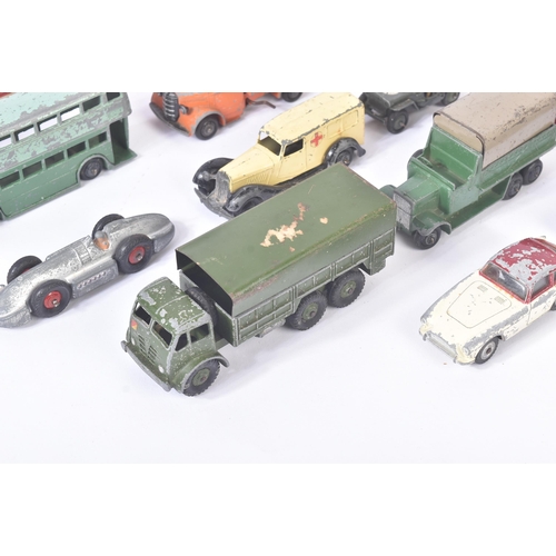 65 - A large collection of assorted vintage Dinky Toys diecast model cars and other vehicles to include; ... 