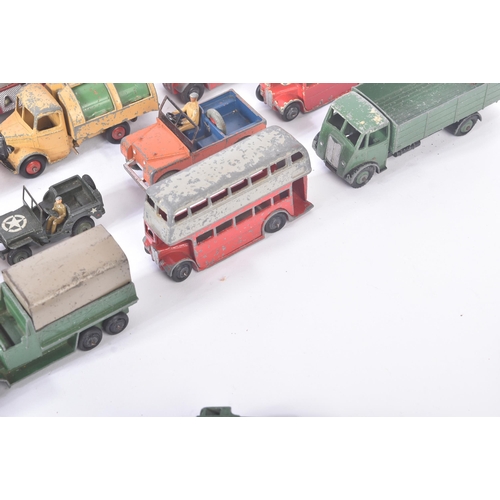 65 - A large collection of assorted vintage Dinky Toys diecast model cars and other vehicles to include; ... 