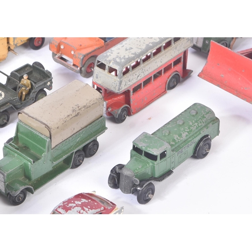 65 - A large collection of assorted vintage Dinky Toys diecast model cars and other vehicles to include; ... 