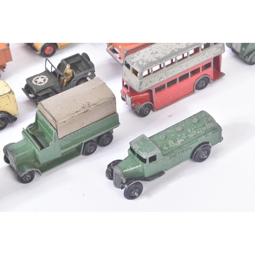 65 - A large collection of assorted vintage Dinky Toys diecast model cars and other vehicles to include; ... 