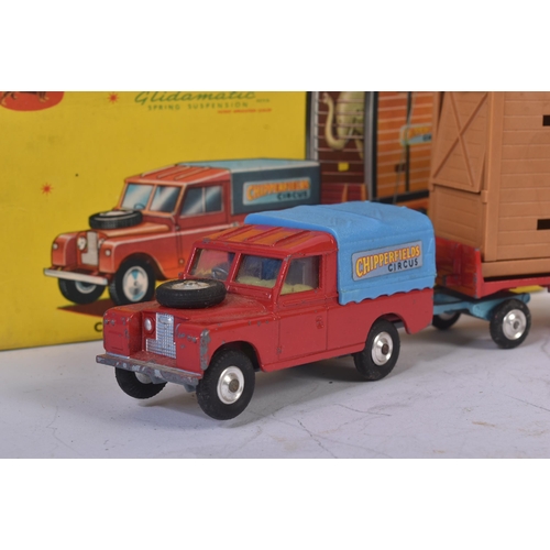 68 - An original vintage Corgi Toys boxed diecast model Gift Set No. 19 Chipperfields Land-Rover with Ele... 