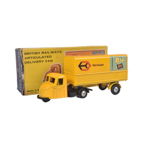 82 - An original vintage Budgie Models boxed diecast model No. 238 British Railways Delivery Van. Yellow ... 