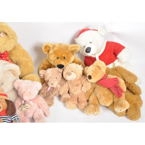 83 - Teddy Bears - a collection of x 16 assorted teddy bears / plush toys to include: Build a Bear, Russ,... 