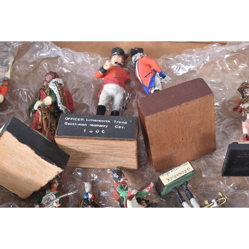 92 - A collection of assorted vintage lead, resin and plastic constructed toy soldier figures. Largely Na... 