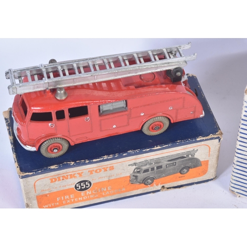 94 - Two original vintage Dinky Toys / Dinky Super Toys boxed diecast models comprising; 555 Fire Engine ... 