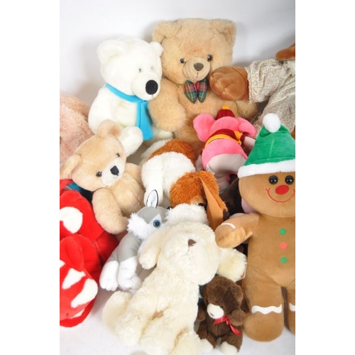 84 - Teddy Bears - a collection of x 20 assorted teddy bears / plush toys to include: Wrinkles, Animal Al... 