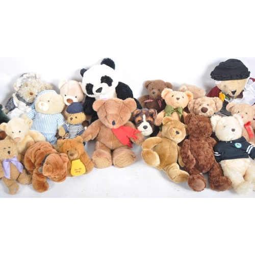 113 - Teddy Bears - a collection of x 24  assorted teddy bears / plush toys to include: Build a Bear, Chee... 