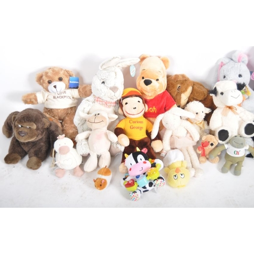 124 - Teddy Bears - a quantity of assorted teddy bears / plush toys to include: Curious George, Paws, East... 