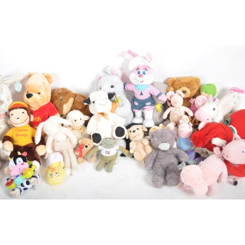 124 - Teddy Bears - a quantity of assorted teddy bears / plush toys to include: Curious George, Paws, East... 