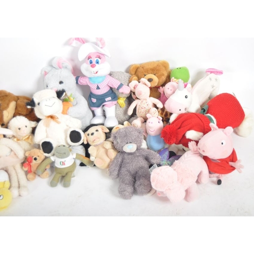 124 - Teddy Bears - a quantity of assorted teddy bears / plush toys to include: Curious George, Paws, East... 