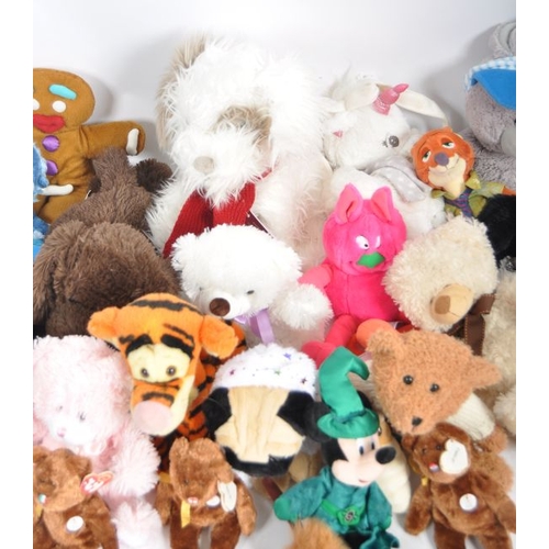 140 - Teddy Bears - a collection of x 35 assorted teddy bears / plush toys to include: Disney, Tatty Teddy... 