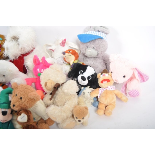 140 - Teddy Bears - a collection of x 35 assorted teddy bears / plush toys to include: Disney, Tatty Teddy... 