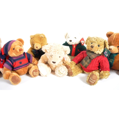 248 - Teddy Bears - a collection of x 7 assorted teddy bears / plush toys to include: Harrods, Makro and K... 