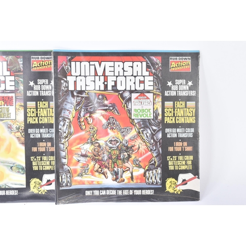 510 - Universal Task Force - two scarce vintage c1982 fully factory sealed Letreset ' Rub Down Action Tran... 