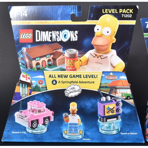 535 - Lego sets - Lego Dimensions - two factory sealed Lego Dimensions sets comprising; A Springfield Adve... 