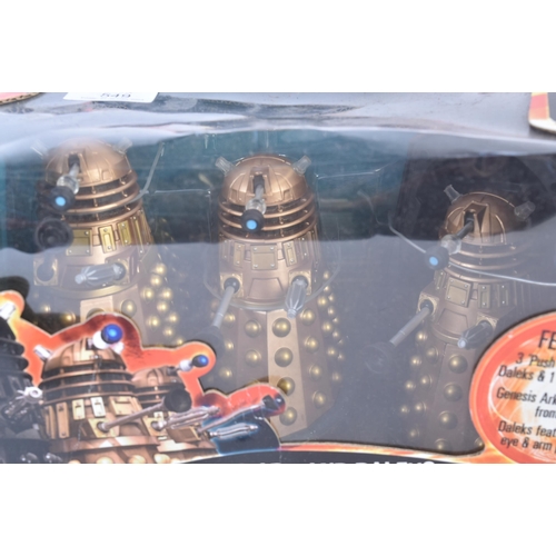 549 - Doctor Who - Character Options - a Genesis Ark And Daleks action figure boxed set. Features x3 Dalek... 