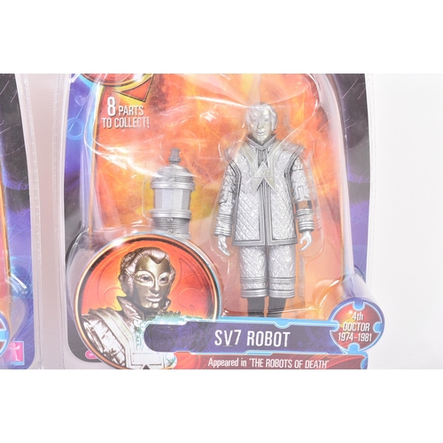 557 - Doctor Who - Character Options - x2 ' Robots Of Death ' Fourth Dr boxed action figures ' SV7 Robot '... 