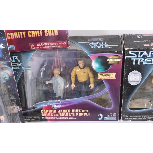 568 - Star Trek - Playmates - a collection of assorted Star Trek Playmates made action figures and playset... 