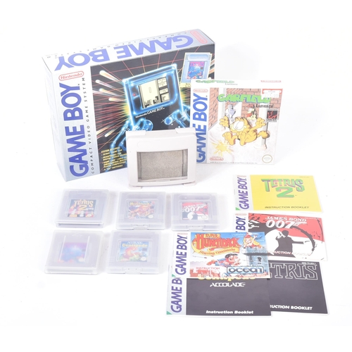 595 - Retro Gaming - a vintage 1980s (1989) boxed Nintendo handheld video game console model No. DMG-01 wi... 