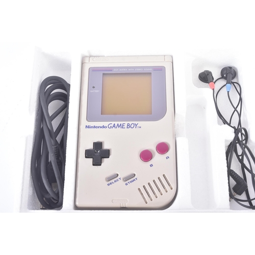 595 - Retro Gaming - a vintage 1980s (1989) boxed Nintendo handheld video game console model No. DMG-01 wi... 