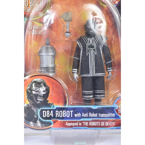 629 - Doctor Who - Character Options - x2 ' Robots Of Death ' Fourth Dr boxed action figures ' D84 Robot '... 