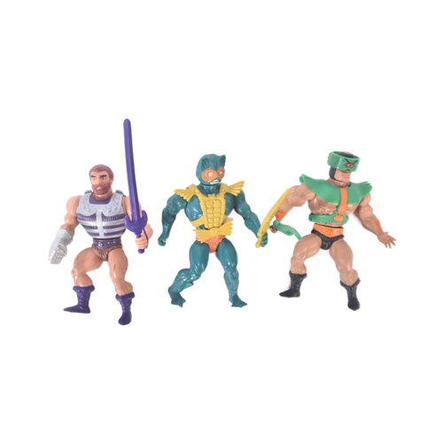 636 - Masters Of The Universe - three vintage 1980s Mattel made He-Man / Masters Of The Universe MOTU acti... 