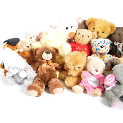 305 - Teddy Bears - a collection of x 22 assorted teddy bears / plush toys to include: Jade, Heunec, Giftw... 