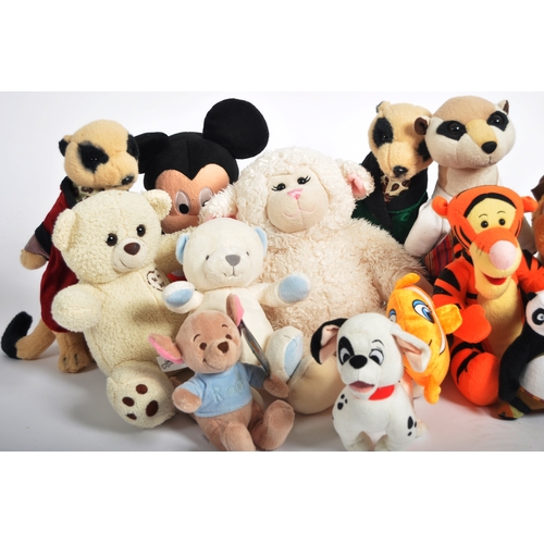 433 - Teddy Bears - a collection of x 18 assorted teddy bears / plush toys to include: Meercats, Build a B... 