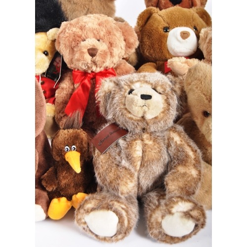 431 - Teddy Bears - a collection of x 14 assorted teddy bears / plush toys to include: Cuddles Time, Welsh... 