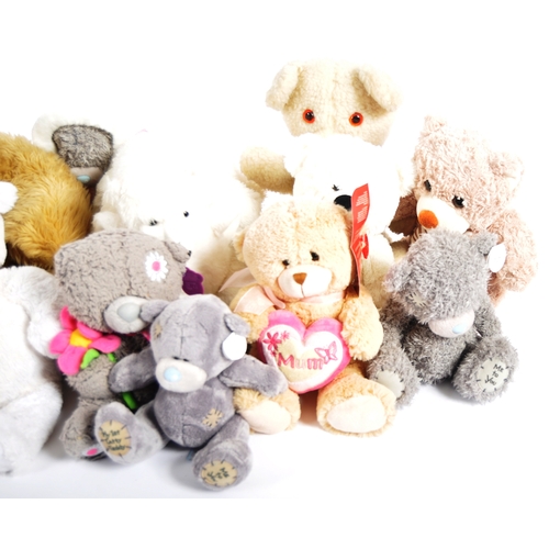 418 - Teddy Bears - a collection of x 12 assorted teddy bears / plush toys to include: Snug Glow, Posh Paw... 