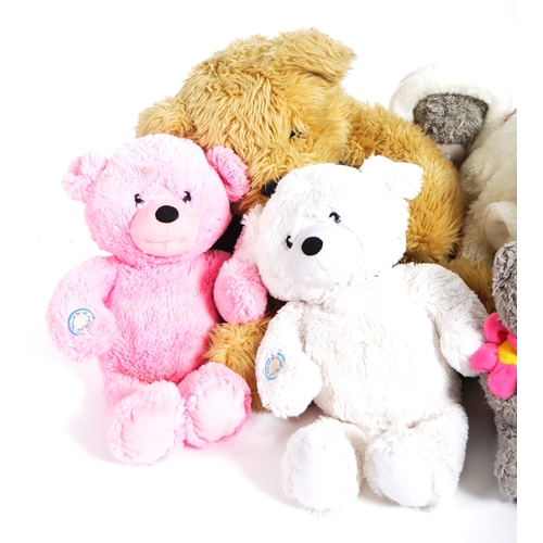 418 - Teddy Bears - a collection of x 12 assorted teddy bears / plush toys to include: Snug Glow, Posh Paw... 