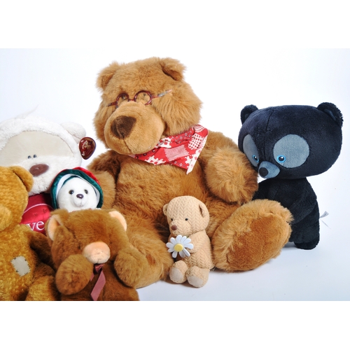 403 - Teddy Bears - a collection of x 8 assorted teddy bears / plush toys to include: Makro, Fizzy Moon, C... 