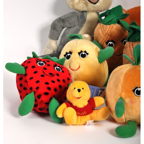 301 - Teddy Bears - a collection of x 12 assorted teddy bears / plush toys to include: 24K Co, Disney, Twi... 