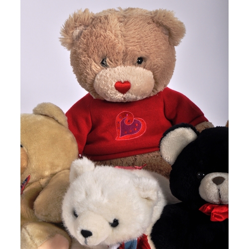 293 - Teddy Bears - a collection of x 12  assorted teddy bears / plush toys to include: Pendragon, Heart B... 