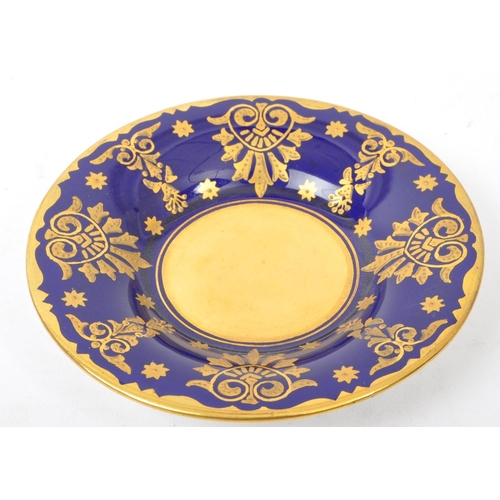 10 - An early 20th century Coalport fine bone china cobalt & gilt Demitasse chocolate cup & saucer. The c... 