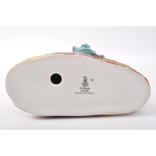 104 - Royal Doulton - St George - A vintage 20th century Royal Doulton figure entitled Ste George. No. HN2... 