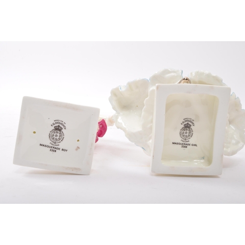 109 - Royal Doulton - Two 20th century Royal Doulton bone china figures to include Masquerade Girl 3360 an... 
